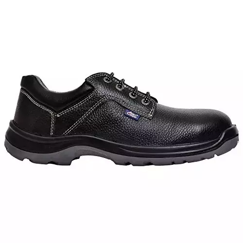 Allen Cooper Steel Toe Safety Shoes Low Ankle PU Sole Size 8 UK/India Black, AC-1284