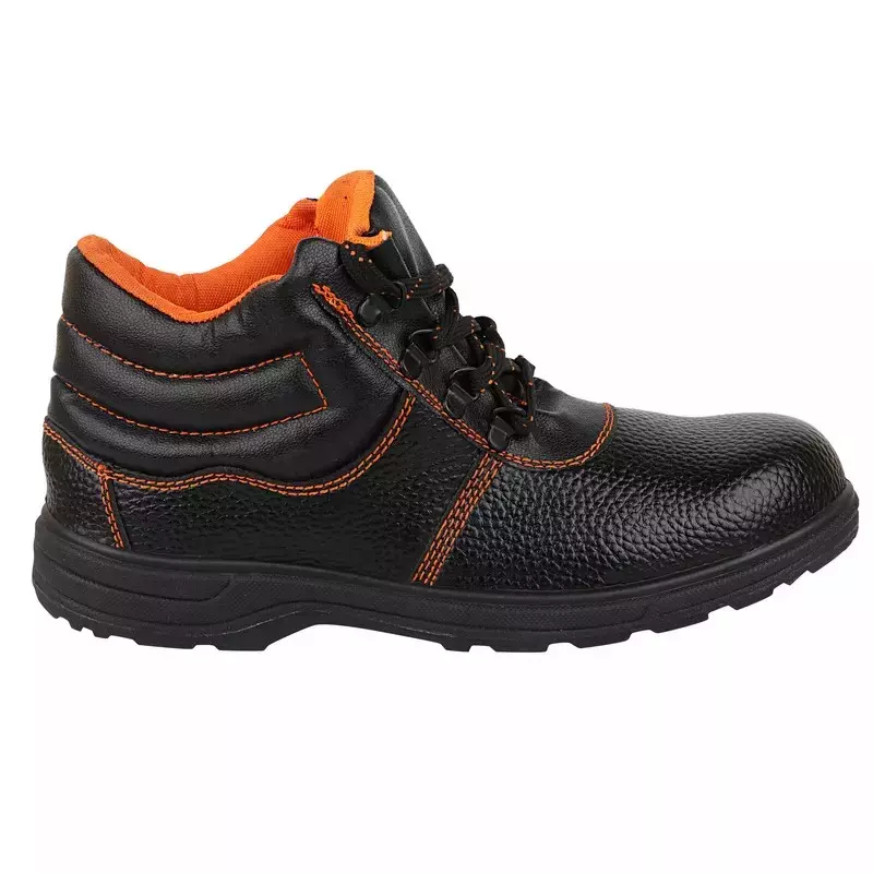Hitman Zed Plus PVC Safety Shoes High Ankle Size UK 9 Black, hzed
