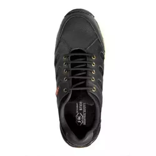 JK Steel Steel Toe Safety Shoes Low Ankle Rubber Sole Black Size UK 7, JKPI003BK