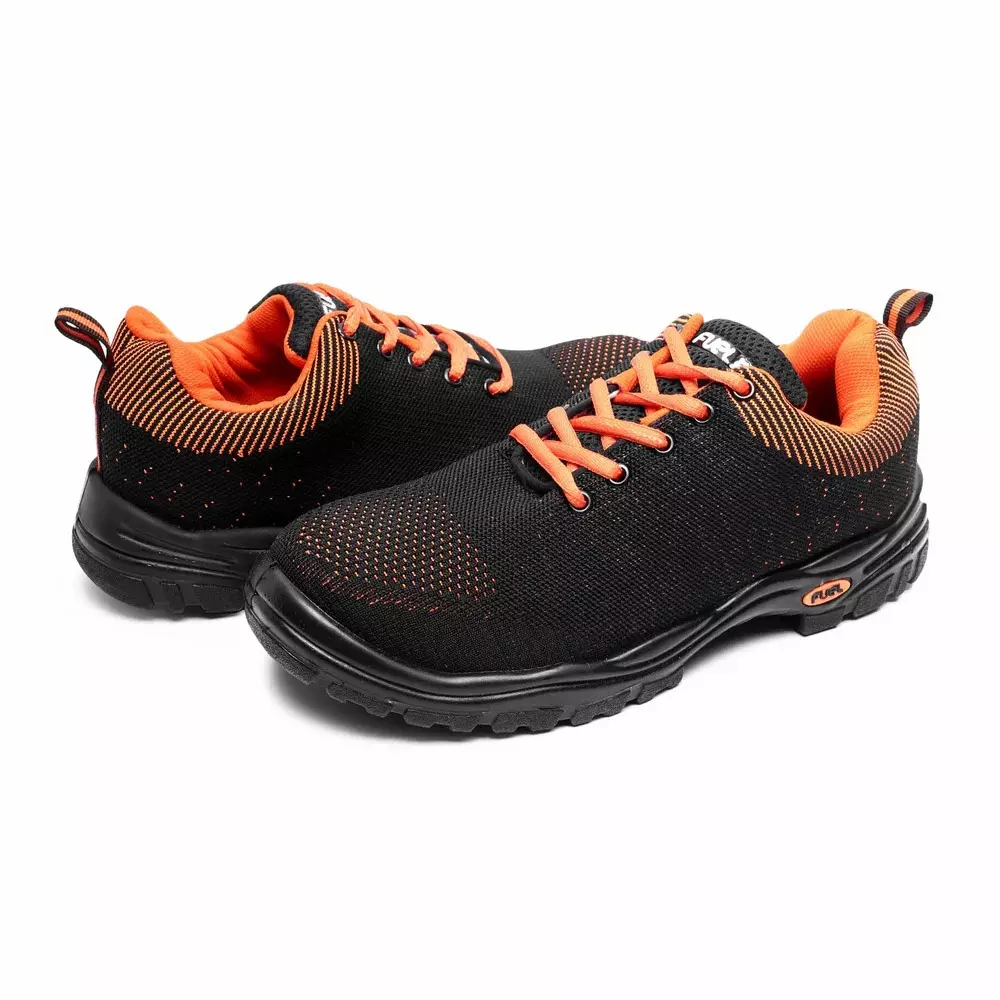fuel-steel-toe-safety-shoes-pvc-sole-low-ankle-black-and-orange-size-uk-8-falcon-sports-1
