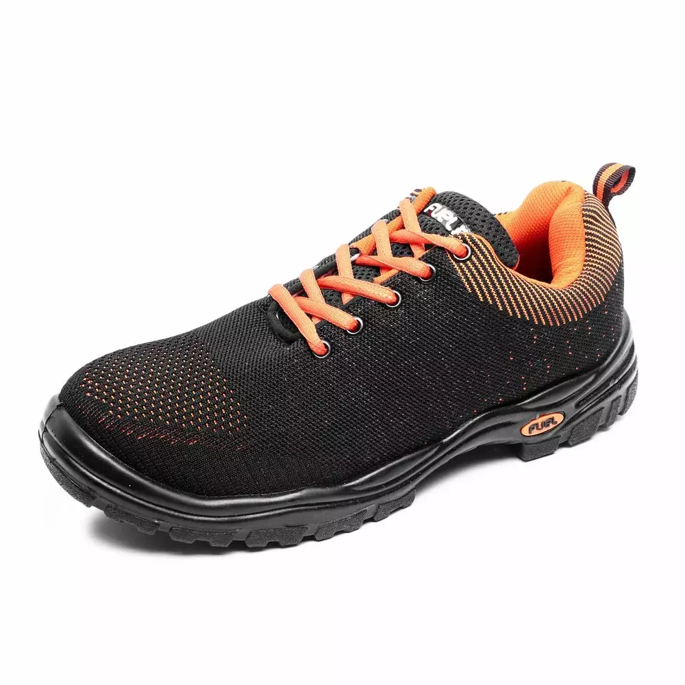 fuel-steel-toe-safety-shoes-pvc-sole-low-ankle-black-and-orange-size-uk-8-falcon-sports-1