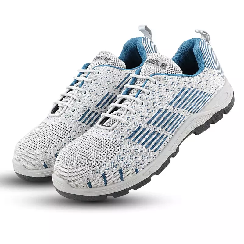 Fuel Steel Toe Safety Shoes Low Ankle Double Density PVC Sole White, JORDAN Size UK 8