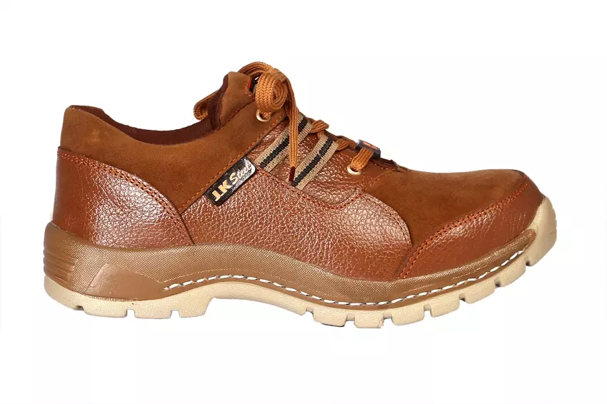 JK PORT JKPA059BRN10 Airmix Steel Toe Safety Shoes, Size 8