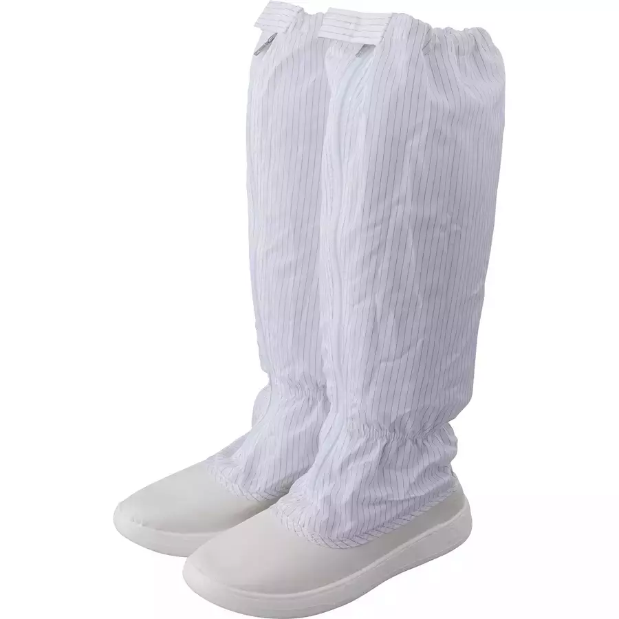 AS ONE Aspure Clean Boots With Zipper, Long Type Polyester High Cut Boots Size 26 cm, TCB-LN