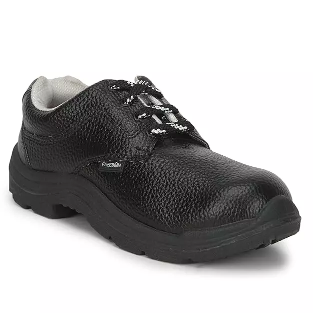 Liberty Freedom Vijyata-1A Steel Toe Safety Shoes Low Ankle Black Size UK 10
