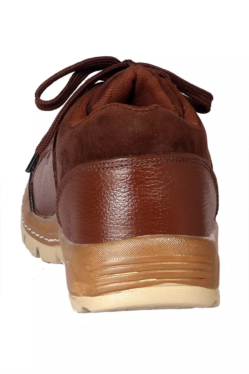 JK PORT JKPA065BRN10 Airmix Steel Toe Safety Shoes, Size 6