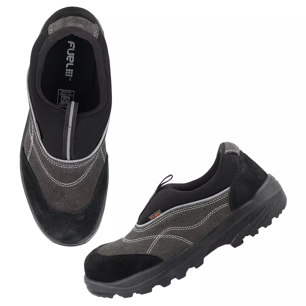 fuel-steel-toe-safety-shoes-pu-sole-black-grey-size-uk-8-slip-on