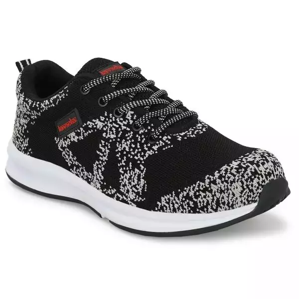 Kavacha Steel Toe Knitted Safety Shoes Low Ankle Phylon TPR Rubber Sole Size UK 7 Black, Kv-S208-07