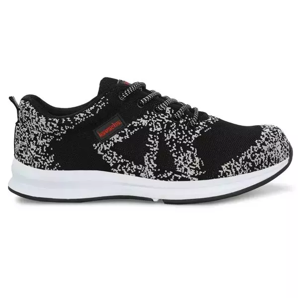 Kavacha Steel Toe Knitted Safety Shoes Low Ankle Phylon TPR Rubber Sole Size UK 9 Black, Kv-S208-09