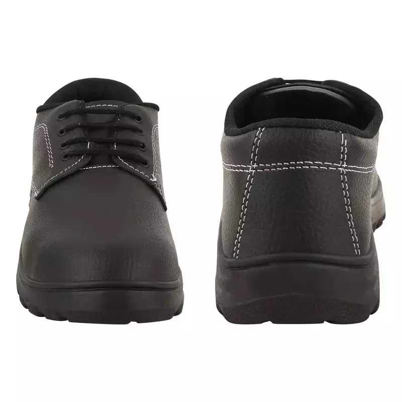 Elecant Steel Toe Lace-Up Safety Shoes Mid Ankle Size UK 10 Black, SM001-Black-10