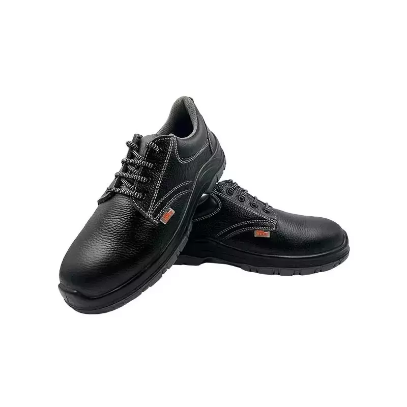 Allen Cooper Steel Toe Premium Safety Shoes Low Ankle PU Sole Size 7 UK/India Black, DD 7160