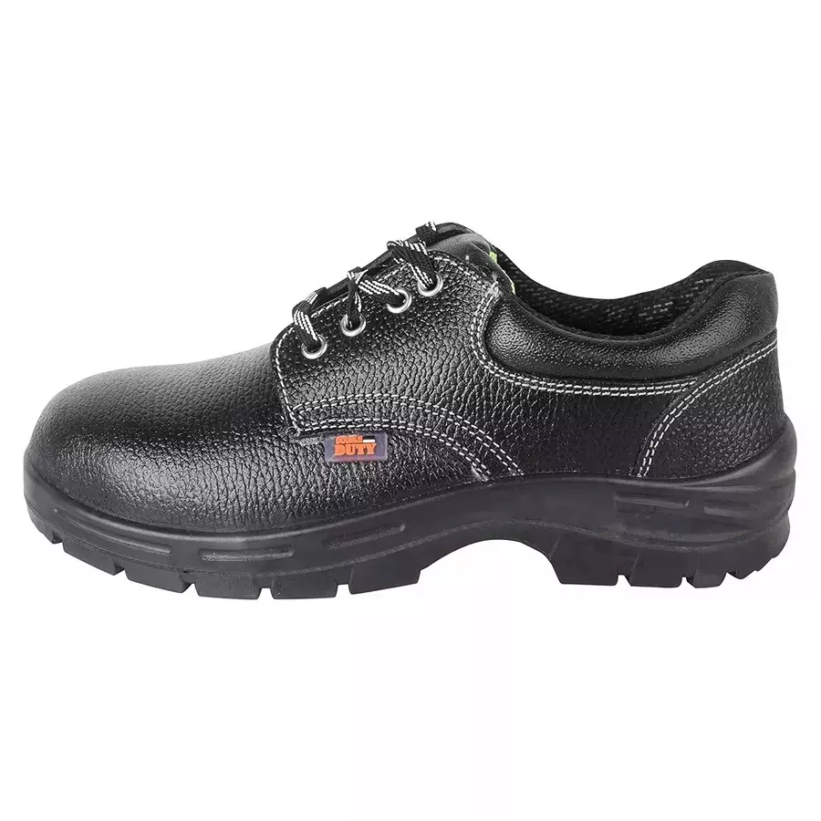 Allen Cooper Steel Toe Safety Shoes Low Ankle PU Sole Size 8 UK/India Black, AS-7074