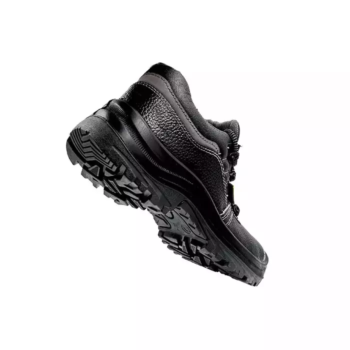 JAMA Steel Toe Safety Shoes Mid Ankle PU Sole Black Barton Print Leather Size UK 8, JR005