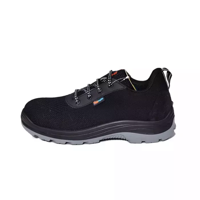 HIGHLITE Steel Toe Safety Shoes Double Density PU Sole Black UK 8, HL-2101 DD