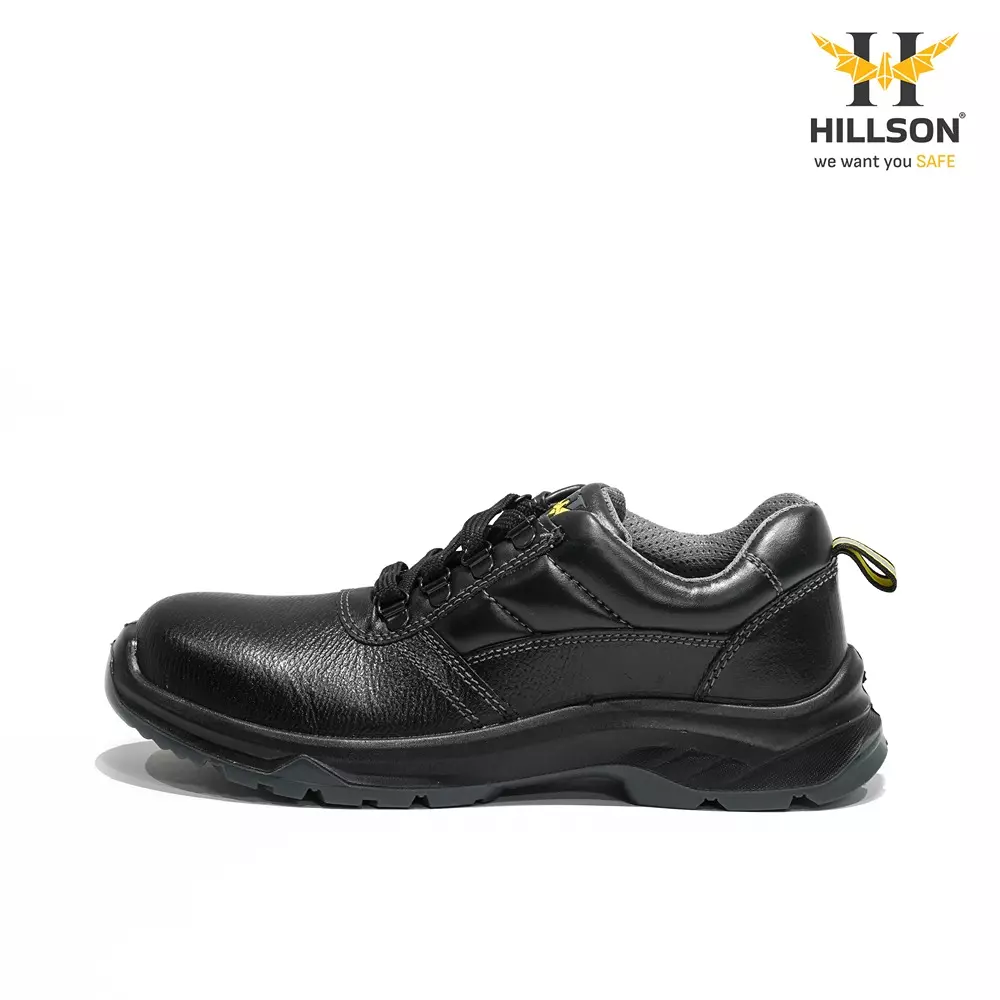 hillson-steel-toe-safety-shoes-pu-sole-low-ankle-black-real-buff-leather-size-uk-11-clawz-cl03