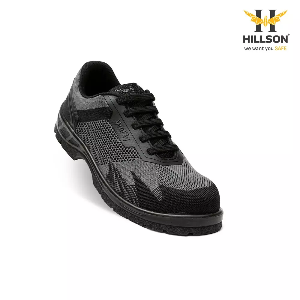 hillson-hard-toe-safety-shoes-pu-sole-low-ankle-grey-breathable-flyknit-fabric-size-uk-6-wf01-grey