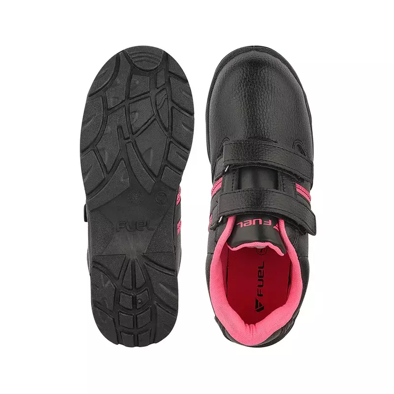 Fuel Metallic Toe Safety Shoes PVC Single Density Low Ankle PinkSynthetic Leather for Women Size UK8, Riga