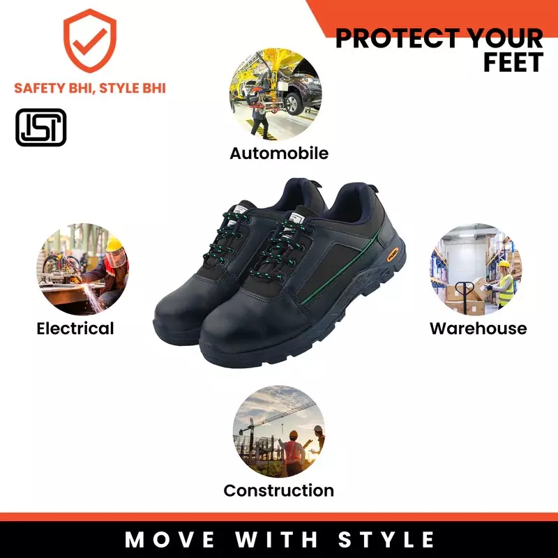 Fuel Steel Toe Safety Shoes Rubberized PVC Single Density Low Ankle Blue Synthetic & Treated Fabric for Mens Size UK8, ARMOUR-3-SD BLUE