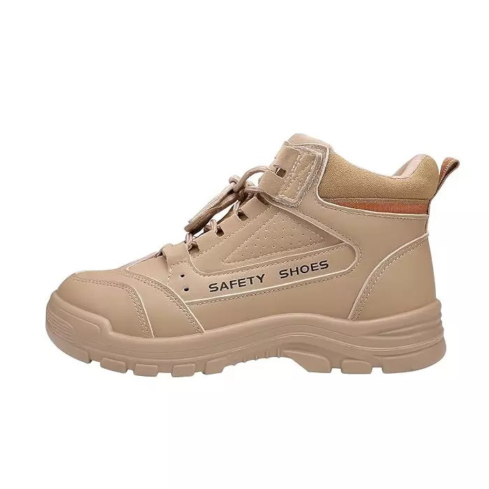 VAC PAC Steel Toe Safety Shoes High Ankle PU Sole Light Weight UK 10.5 Brown
