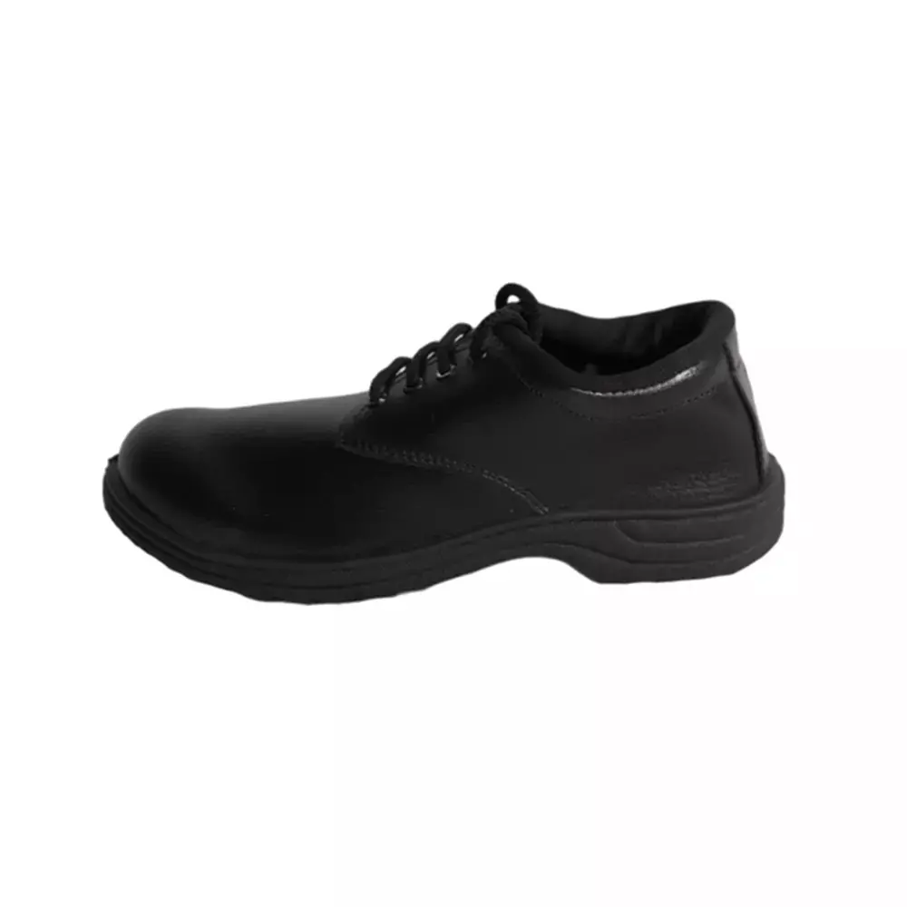 GENERIC Fiber Toe Safety Shoes PVC Sole Size UK 11 Black, Unik-11
