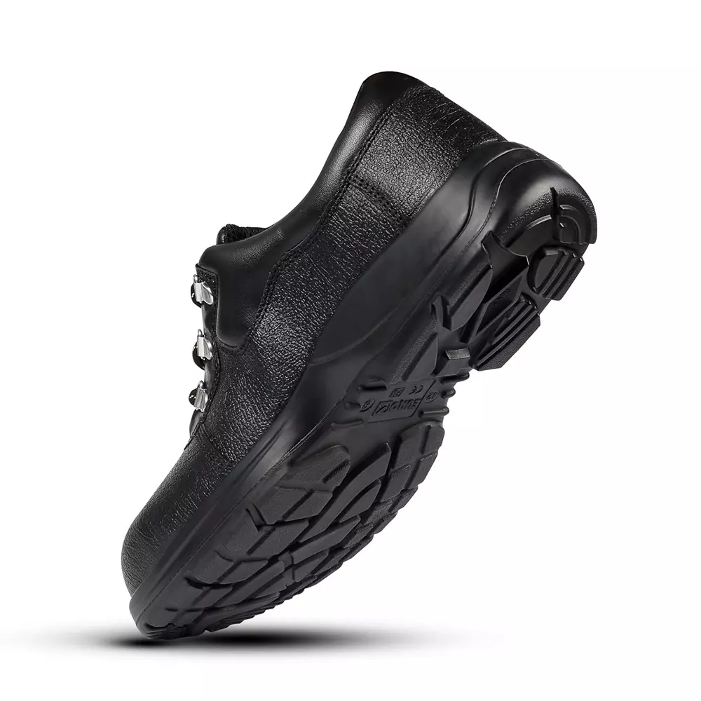 Eurock URBAN 200 J Steel Toe Safety Shoe Low Ankle PU Sole UK 9 Size Black for Industrial Use, 82570-URBAN-09