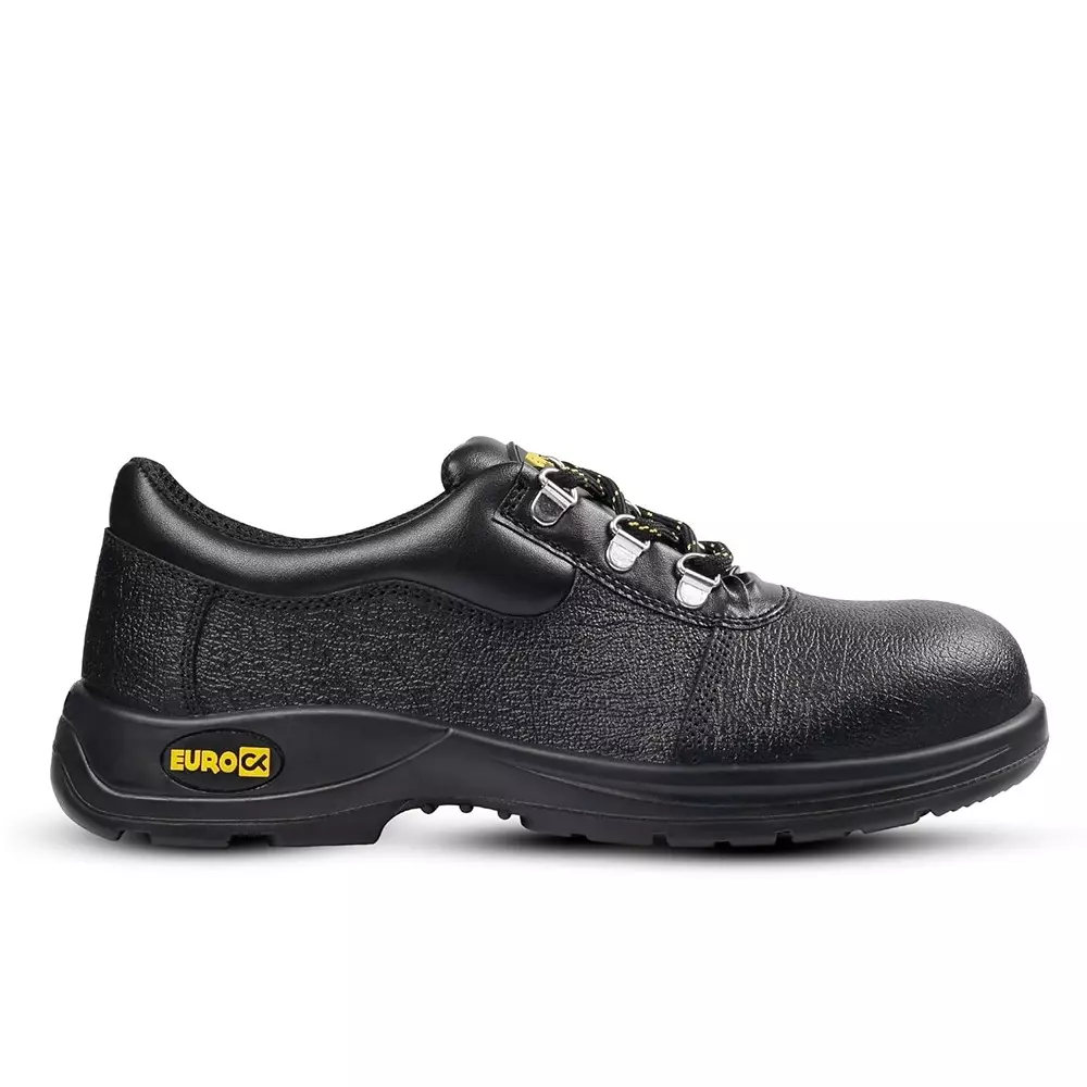 Eurock URBAN 200 J Steel Toe Safety Shoe Low Ankle PU Sole UK 9 Size Black for Industrial Use, 82570-URBAN-09