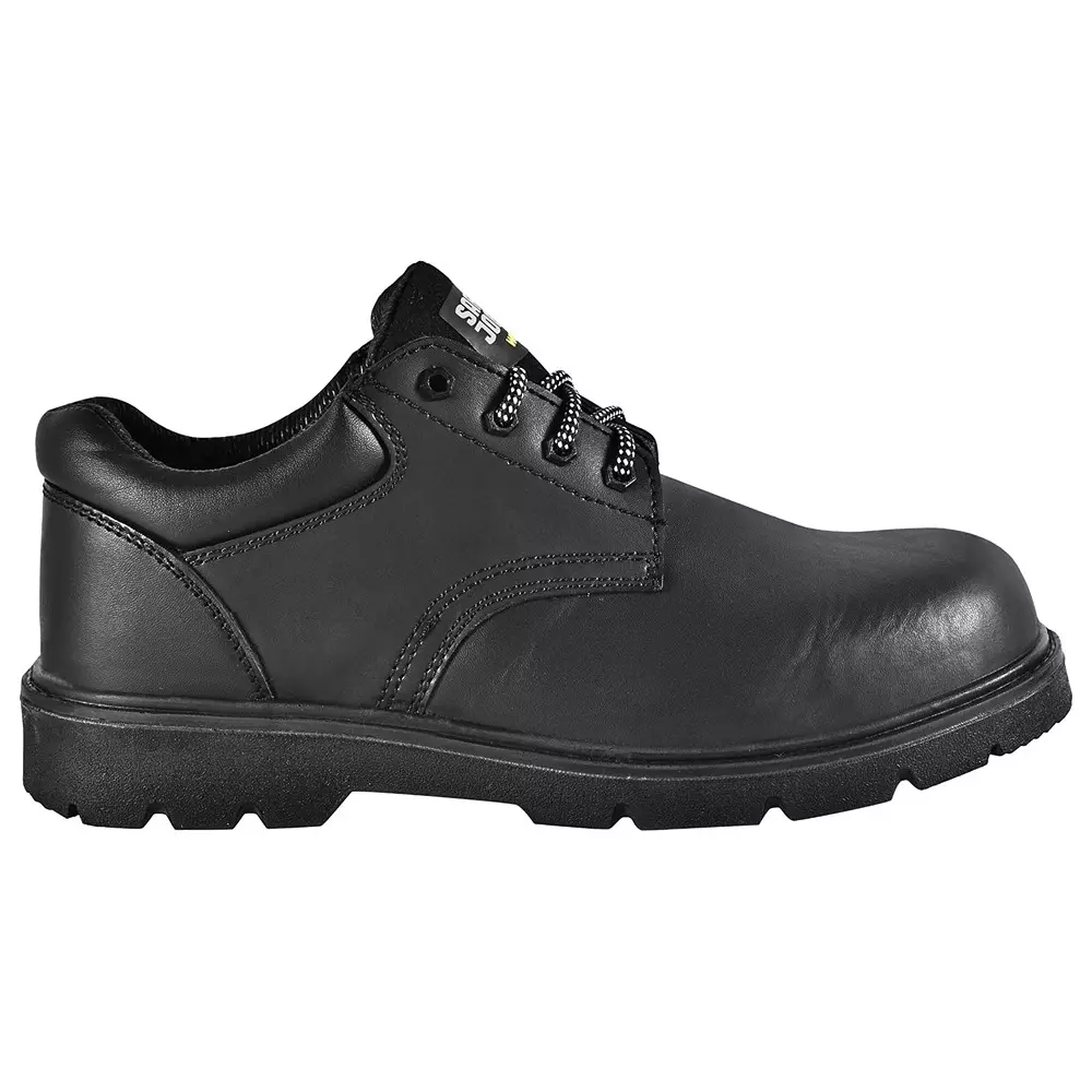 Safety Jogger 200 J Composite Toe Formal Safety Shoe Low Ankle PU Sole UK 9 Size Black Leather for Industrial Use, NX1110 S3