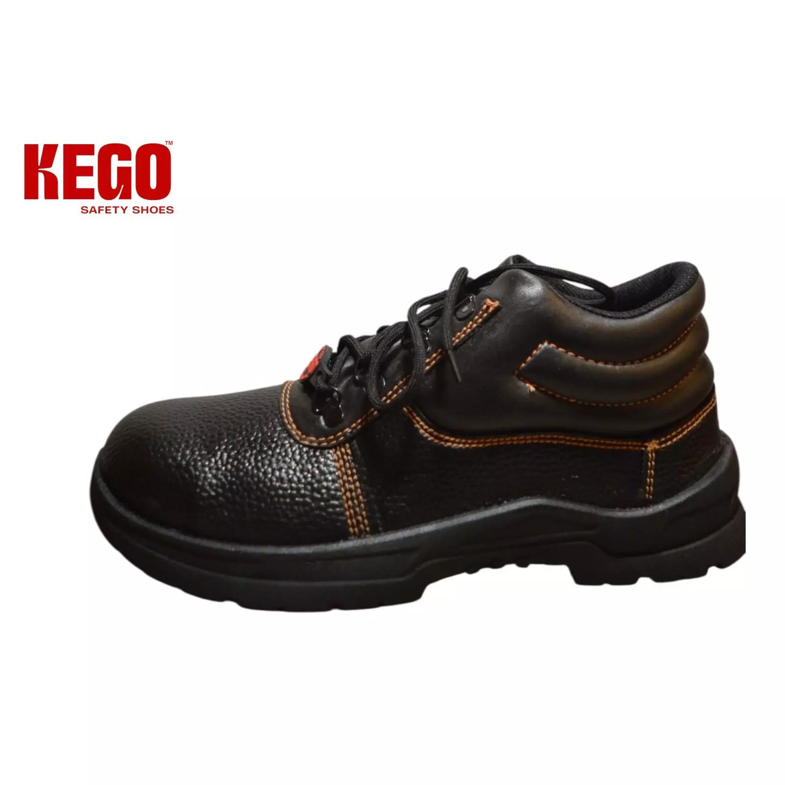 KEGO Safety Shoes Metal Toe Low Ankle Direct Injection PVC (Moulded) Sole Black UK 8, KG-PVS-1003 (20 Pairs)