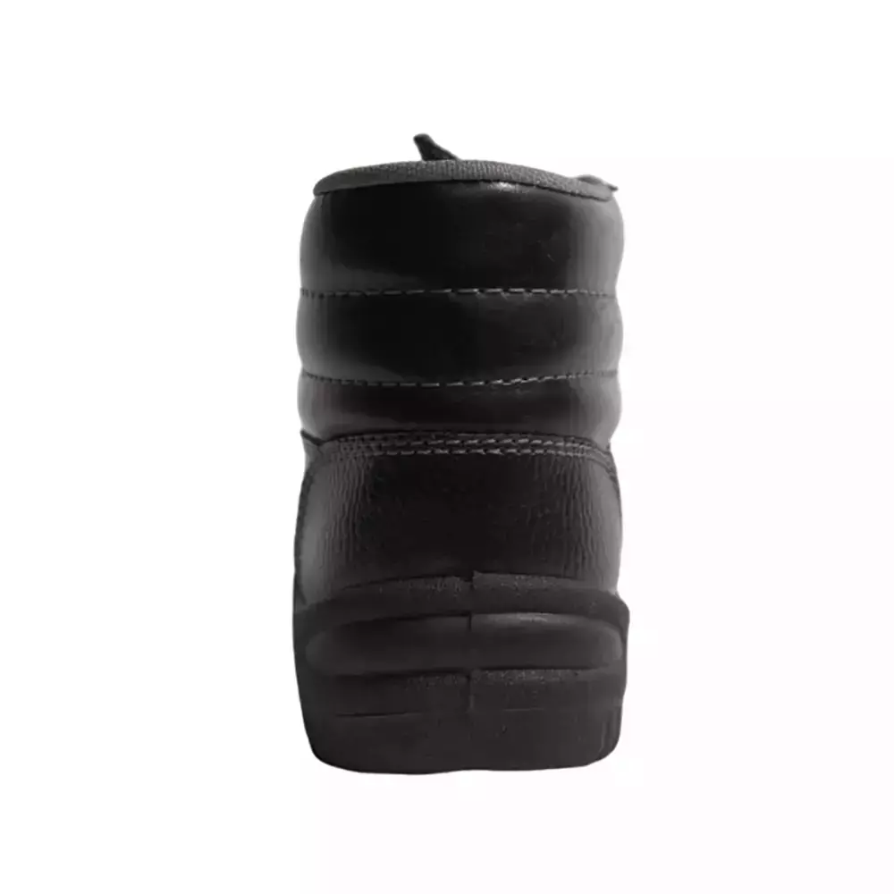 GENERIC Steel Toe Safety Shoes High Ankle PVC Sole Size UK 8 Black, Power-8 (Pack of 8 Pair)