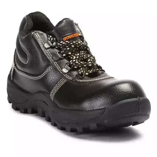 PRIMA Steel Toe Safety Shoes PVC Sole UK 10 Black Booster