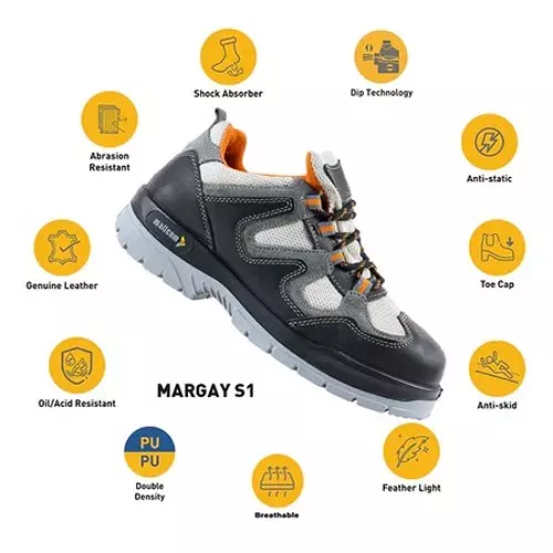 mallcom-steel-toe-safety-shoes-low-ankle-pu-sole-black-grey-leather-size-uk-11-margay-s1ns