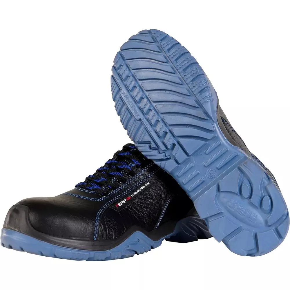 perf-non-metallic-safety-shoe-low-ankle-pu-sole-uk-9-size-black-leather-for-ethnic-industrial-use-tornado-g