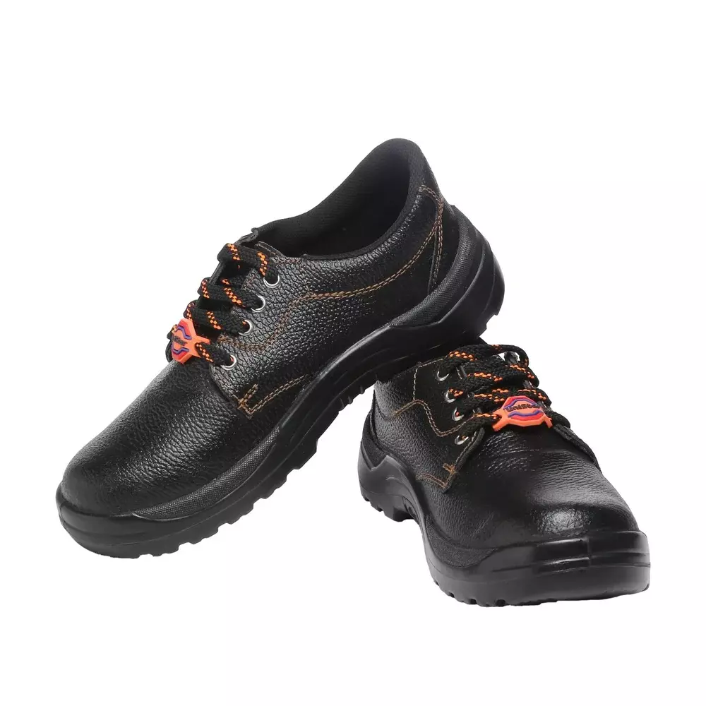Unistar Steel Toe Safety Shoes PU Sole Low Ankle Black Size UK 7, Oscar