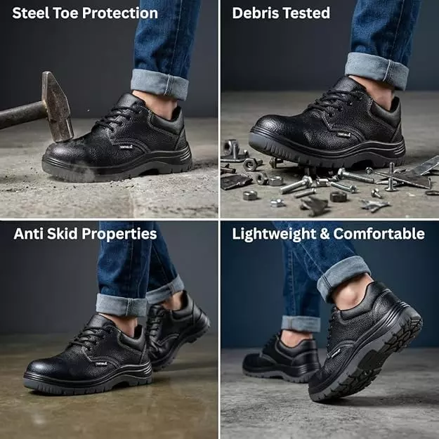 contablue-steel-toe-safety-shoes-pu-sole-low-ankle-black-leather-size-uk-10-w201