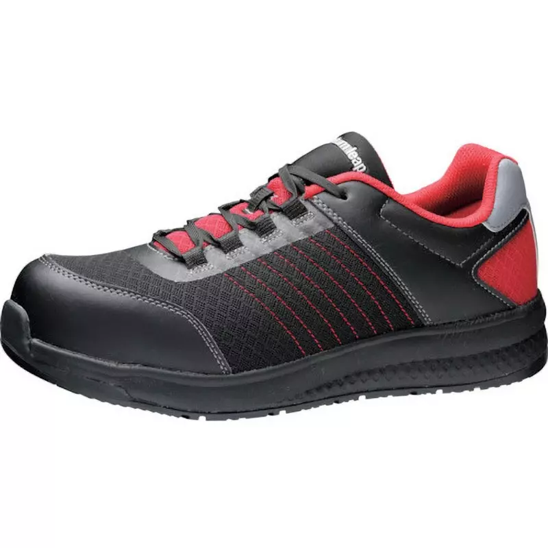 MIDORI High Resilience Sole Sneakers Artificial leather / mesh UK 4.5 Size Black / Red, QL-01N-BK/RD-23.5