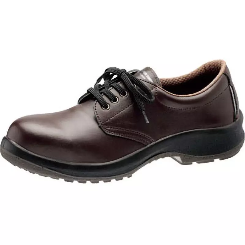 MIDORI Safety Shoes Cow Chrome Leather UK 11 Size Dark Brown, PRM210NT