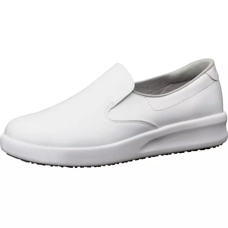 MIDORI Super Slip Resistant Work Shoes Artificial leather UK 4 Size White, NHF-700-W-23.0