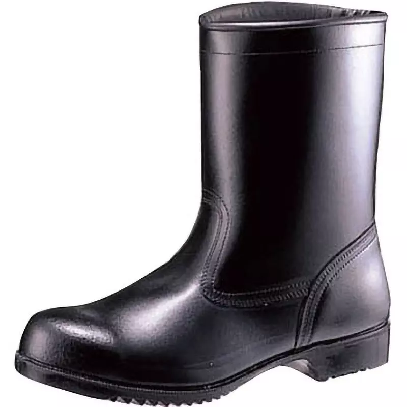 MIDORI Safety Shoes Black UK 5.5 Size Cow Chrome Leather (urethane Processing) EEE High Cut, V2400NTT24.5
