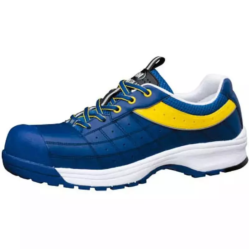 MIDORI Toe Cap Sneakers Artificial Leather Blue & Yellow UK 9 Size, MPN-902-BL/Y-27.5