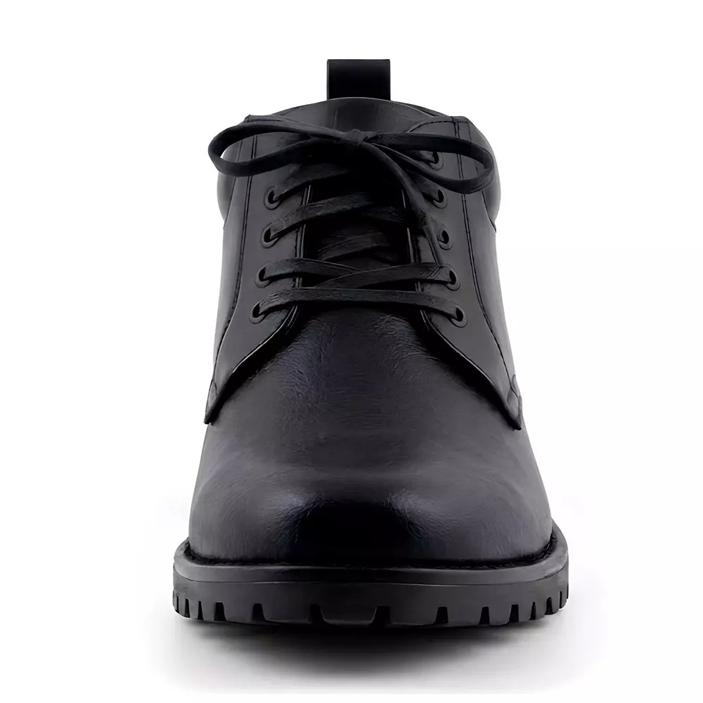 wugo-low-ankle-airmix-sole-safety-shoes-leather-black-stailness-steel-toe-7-uk-size-for-industrial-use-m1001b