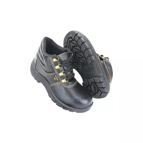 Galista Steel Toe Tigmax Safety Shoes Single Density PVC Sole Size UK 8 Black