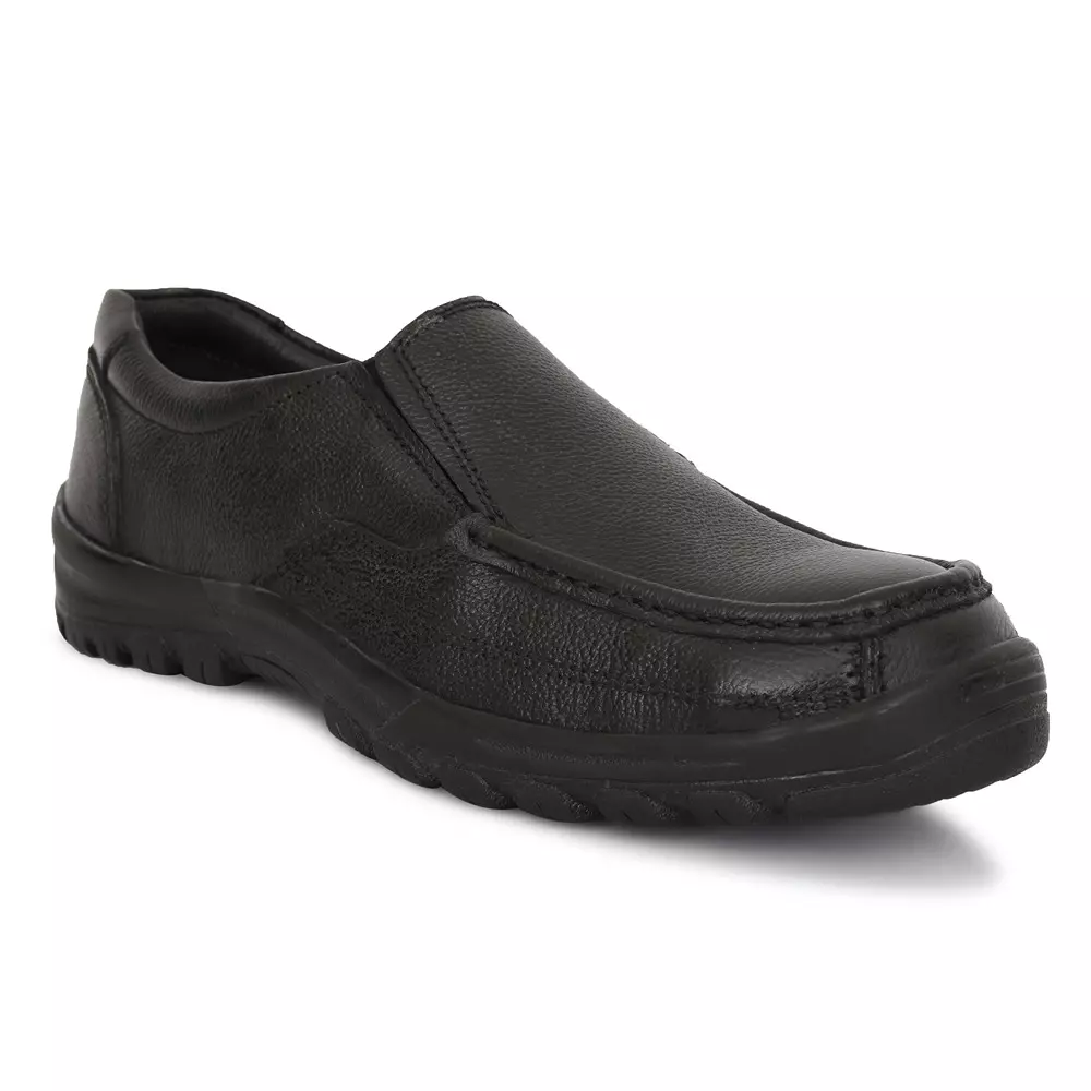 tor-safety-shoes-steel-toe-low-ankle-rubber-sole-leather-size-uk-10-black-tzu-st-isi-blk-233