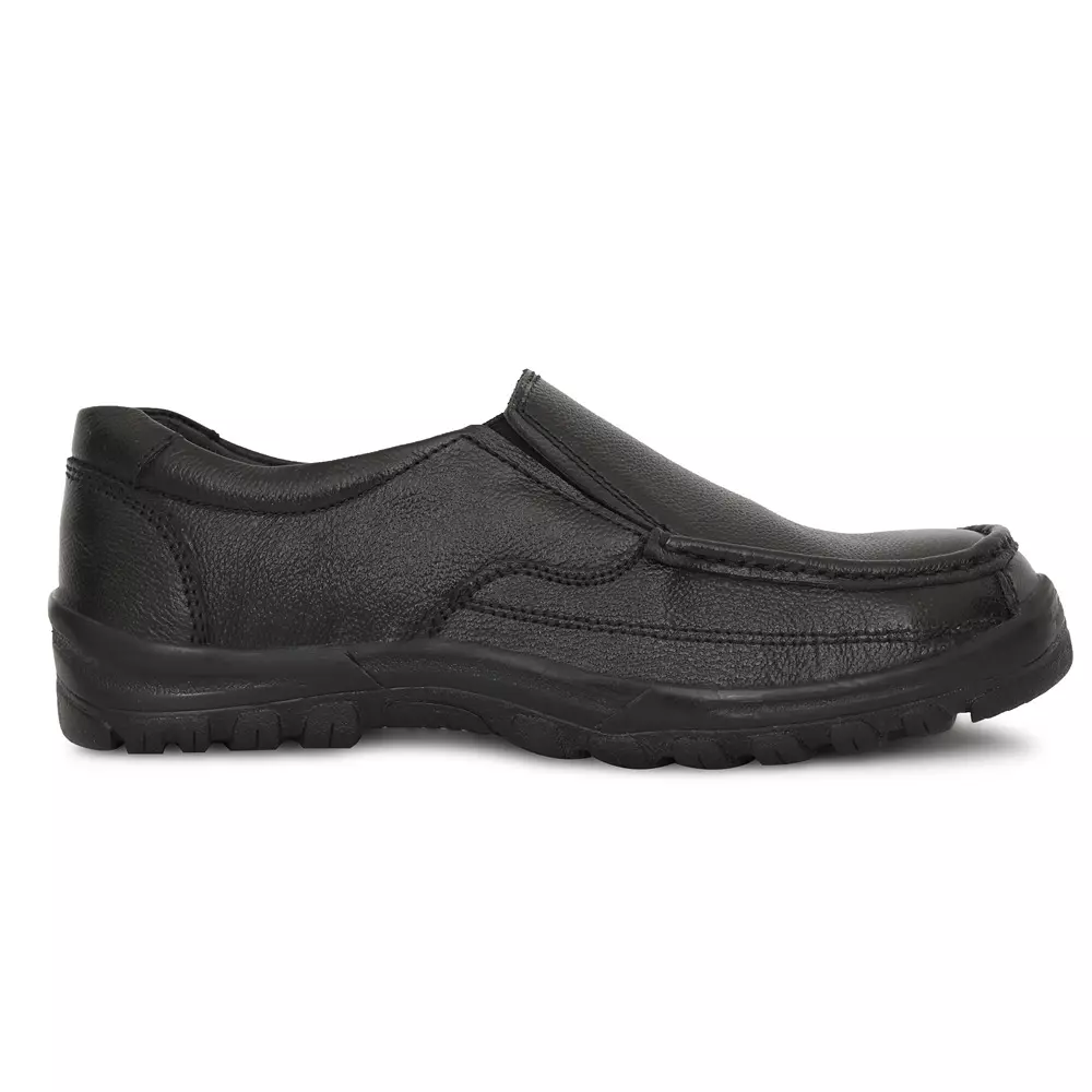 tor-safety-shoes-steel-toe-low-ankle-rubber-sole-leather-size-uk-10-black-tzu-st-isi-blk-233