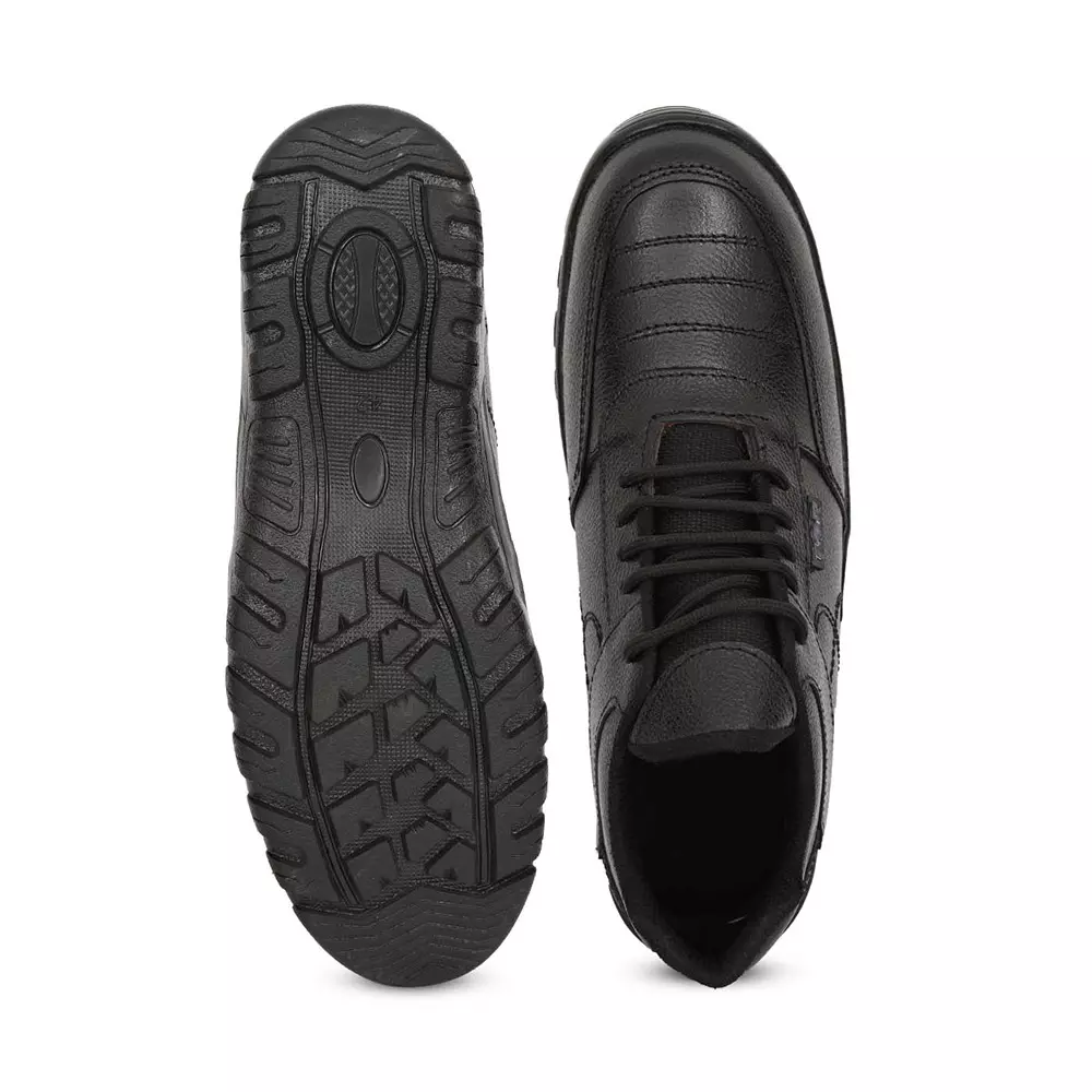 tor-safety-shoes-steel-toe-low-ankle-rubber-sole-leather-size-uk-7-black-tzu-st-isi-g-blk-101
