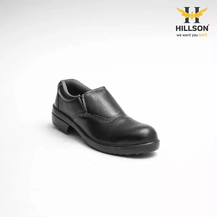 hillson-low-ankle-steel-toe-safety-shoes-pu-sole-full-grain-leather-upper-material-black-uk-11-size-for-industrial-construction-area-use-lf02