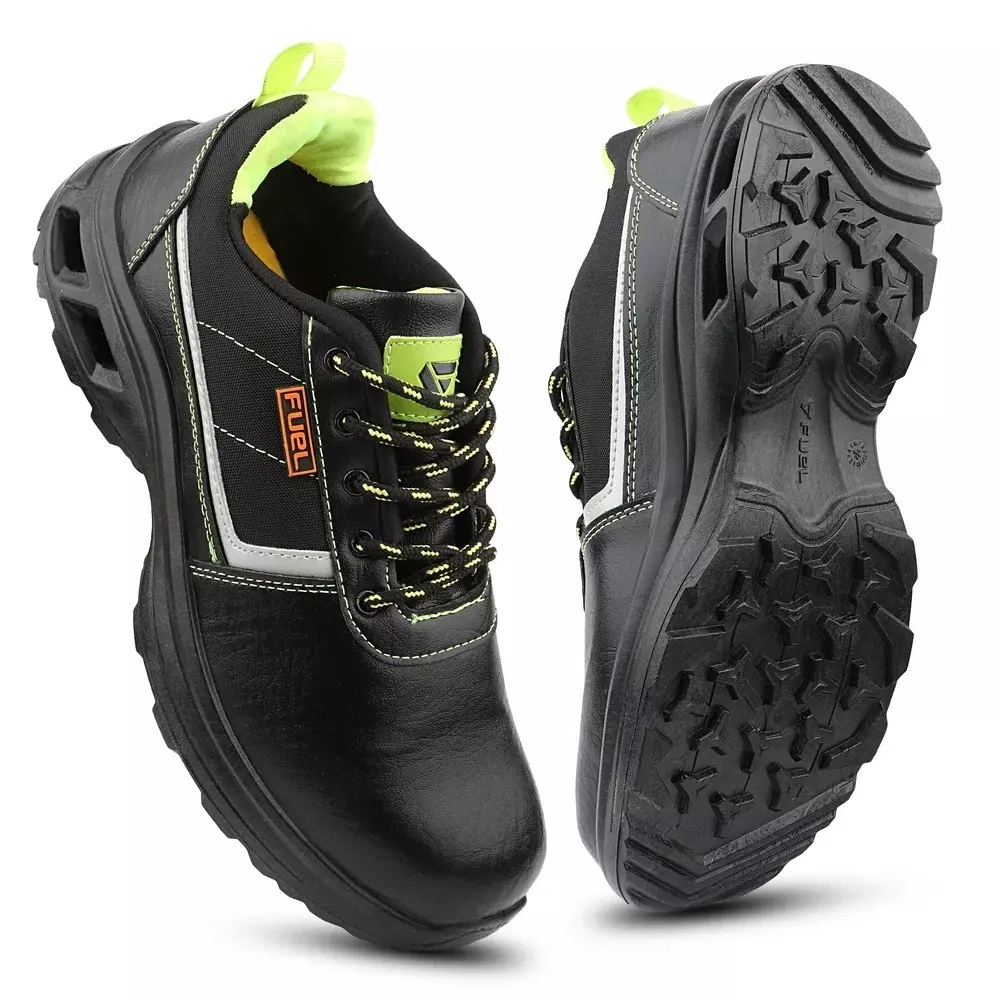 fuel-low-ankle-safety-shoes-steel-toe-100j-pvc-sole-black-green-uk-10-for-industrial-factory-warehouse-use-carbon