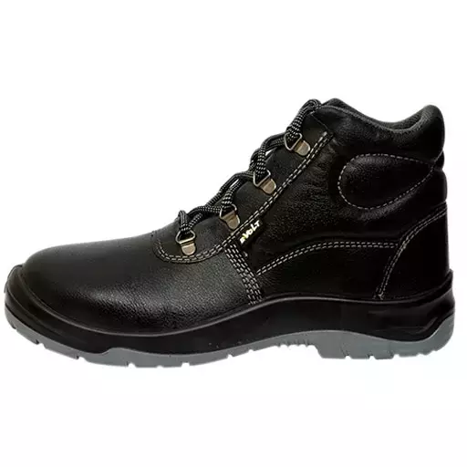 E-VOLT Steel Toe Leather Safety Shoes High Ankle PU Sole Size UK 7 Black, 82214-7017 P.E.K.K.A