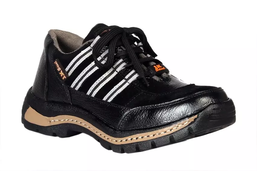 Jk Port JKPA058BLK Steel Toe Safety Shoes, Size 6