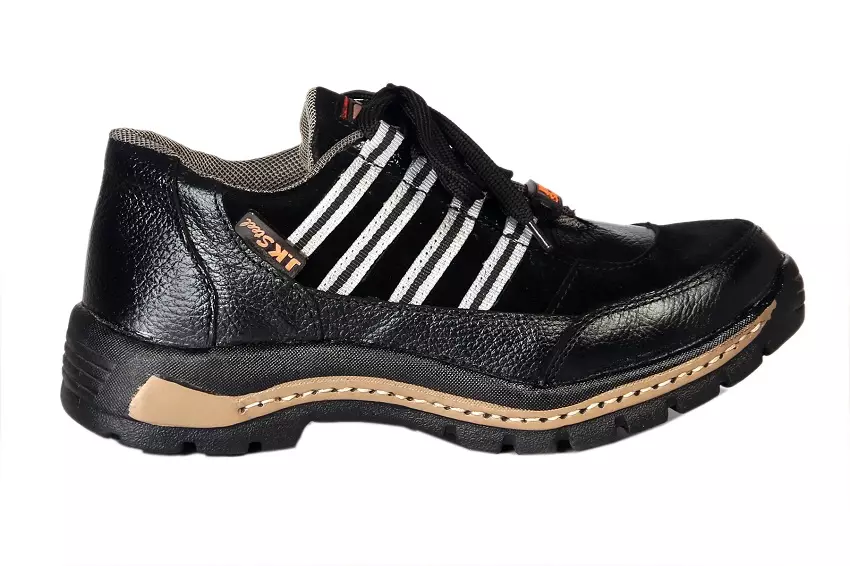 Jk Port JKPA058BLK Steel Toe Safety Shoes, Size 6