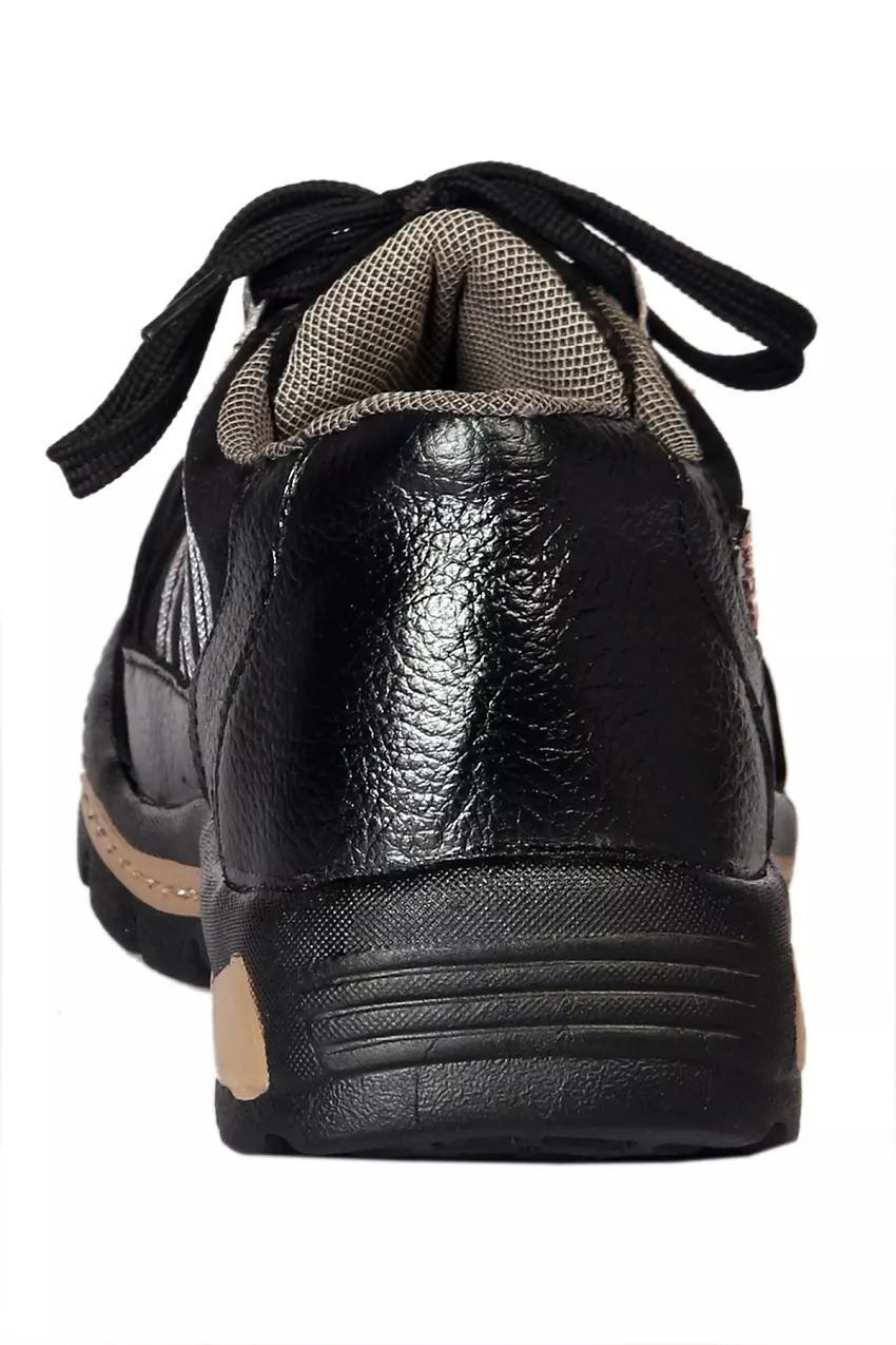 Jk Port JKPA058BLK Steel Toe Safety Shoes, Size 10